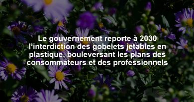 Le gouvernement reporte à 2030 l’interdiction des gobelets jetables en plastique, bouleversant les plans des consommateurs et des professionnels