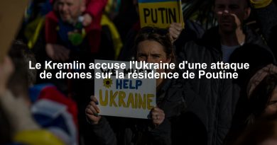 Le Kremlin accuse l'Ukraine d'une attaque de drones sur la résidence de Poutine