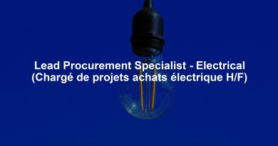 Lead Procurement Specialist - Electrical (Chargé de projets achats électrique H/F)
