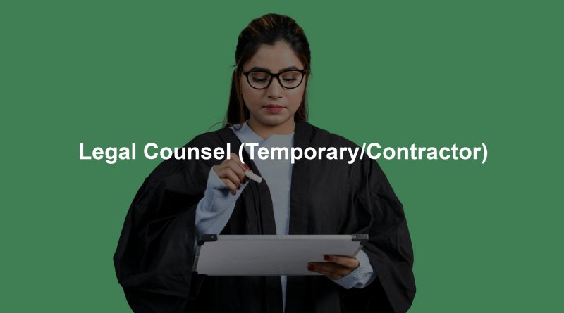Legal Counsel (Temporary/Contractor)