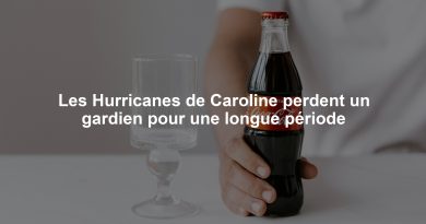 Les Hurricanes de Caroline perdent un gardien pour une longue période