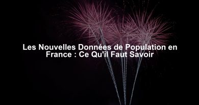 Les Nouvelles Données de Population en France : Ce Qu'il Faut Savoir