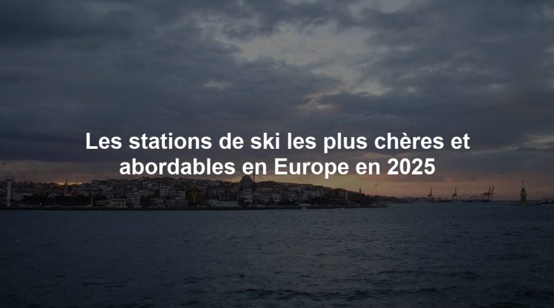 Les stations de ski les plus chères et abordables en Europe en 2025