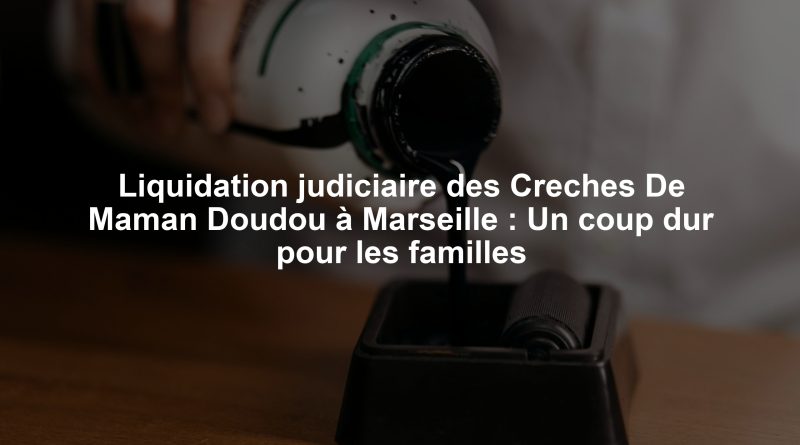Liquidation judiciaire des Creches De Maman Doudou à Marseille : Un coup dur pour les familles