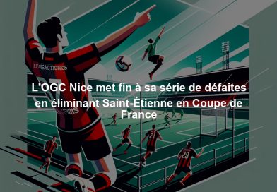 L'OGC Nice met fin à sa série de défaites en éliminant Saint-Étienne en Coupe de France