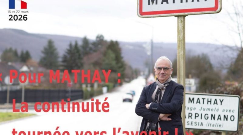 Élections municipales : à Mathay, Louis Deroin candidat à un premier mandat