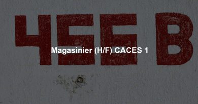 Magasinier (H/F) CACES 1