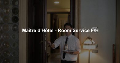 Maître d'Hôtel - Room Service F/H