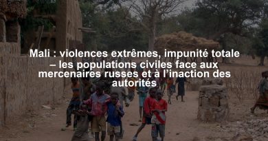 Mali : violences extrêmes, impunité totale – les populations civiles face aux mercenaires russes et à l’inaction des autorités