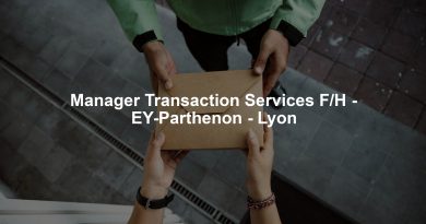 Manager Transaction Services F/H - EY-Parthenon - Lyon