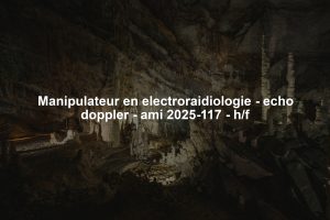 Manipulateur en electroraidiologie - echo doppler - ami 2025-117 - h/f