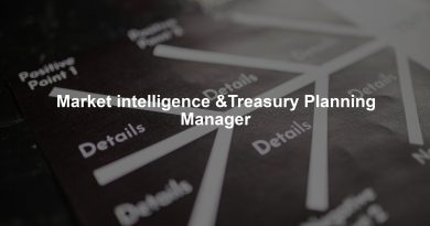 Market intelligence &Treasury Planning Manager