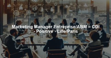 Marketing Manager Entreprise/ABM – CDI - Positive - Lille/Paris