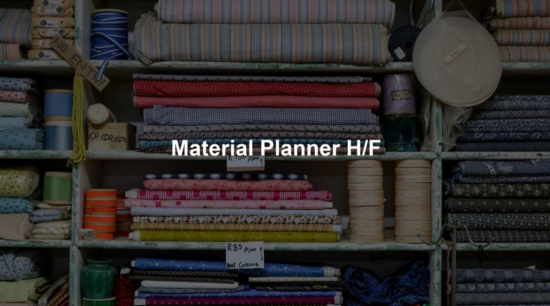 Material Planner H/F