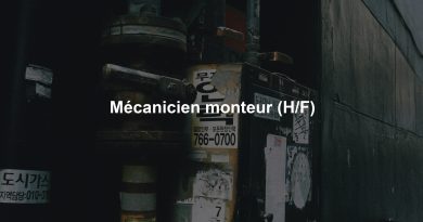 Mécanicien monteur (H/F)