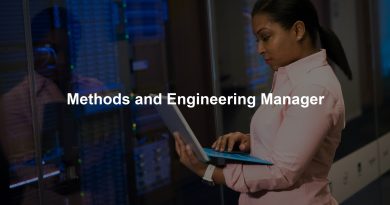 Methods and Engineering Manager