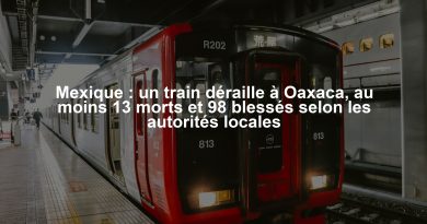 Mexique : un train déraille à Oaxaca, au moins 13 morts et 98 blessés selon les autorités locales
