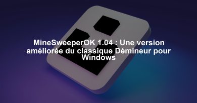 MineSweeperOK 1.04 : Une version améliorée du classique Démineur pour Windows