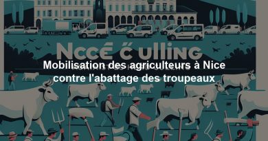 Mobilisation des agriculteurs à Nice contre l'abattage des troupeaux