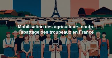 Mobilisation des agriculteurs contre l'abattage des troupeaux en France