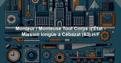 Monteur / Monteuse Tout Corps d'État - Mission longue à Cébazat (63) H/F