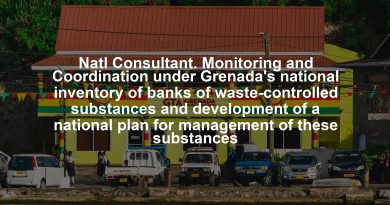 Natl Consultant. Monitoring and Coordination under Grenada's national inventory of banks of waste-controlled substances and development of a national plan for management of these substances