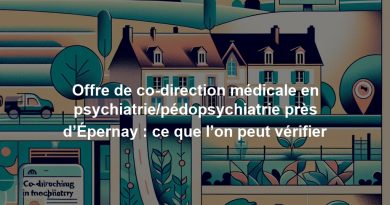 Offre de co-direction médicale en psychiatrie/pédopsychiatrie près d’Épernay : ce que l’on peut vérifier