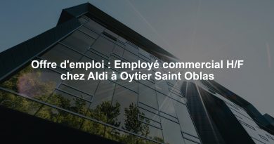 Offre d'emploi : Employé commercial H/F chez Aldi à Oytier Saint Oblas