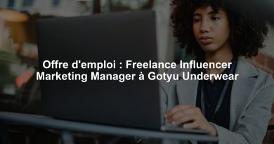 Offre d’emploi : Freelance Influencer Marketing Manager à Gotyu Underwear Offre d'emploi : Freelance Influencer Marketing Manager à Gotyu Underwear