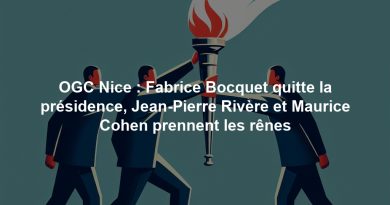OGC Nice : Fabrice Bocquet quitte la présidence, Jean-Pierre Rivère et Maurice Cohen prennent les rênes