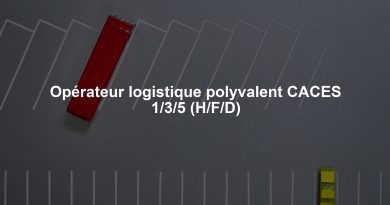 Opérateur logistique polyvalent CACES 1/3/5 (H/F/D)