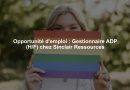 Opportunité d’emploi : Gestionnaire ADP (H/F) chez Sinclair Ressources Opportunité d'emploi : Gestionnaire ADP (H/F) chez Sinclair Ressources