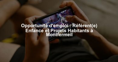 Opportunité d'emploi : Référent(e) Enfance et Projets Habitants à Montfermeil