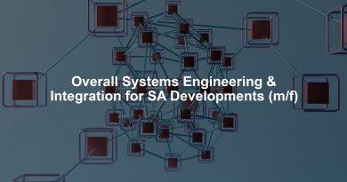 Overall Systems Engineering & Integration for SA Developments (m/f)