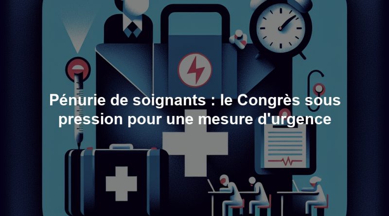 Pénurie de soignants : le Congrès sous pression pour une mesure d'urgence