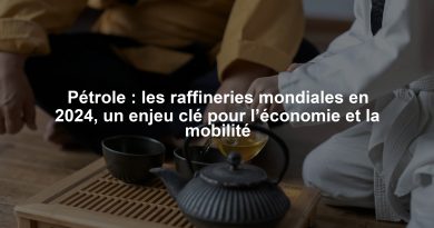 Pétrole : les raffineries mondiales en 2024, un enjeu clé pour l’économie et la mobilité