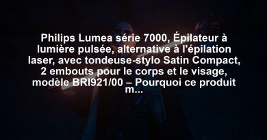 Philips Lumea série 7000, Épilateur à lumière pulsée, alternative à l'épilation laser, avec tondeuse-stylo Satin Compact, 2 embouts pour le corps et le visage, modèle BRI921/00 – Pourquoi ce produit mérite votre attention