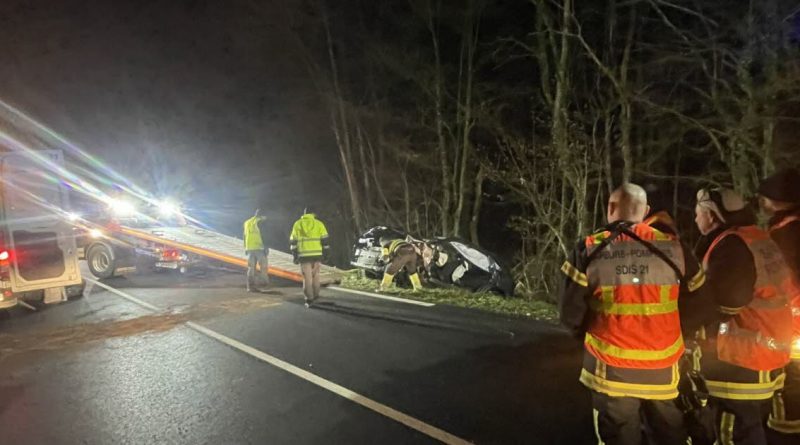 Faits divers. Accident entre Tréclun et Soirans : deux véhicules impliqués, « pas de blessé grave » selon la mairie