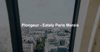 Plongeur - Eataly Paris Marais