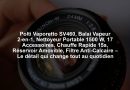 Polti Vaporetto SV460, Balai Vapeur 2-en-1, Nettoyeur Portable 1500 W, 17 Accessoires, Chauffe Rapide 15s, Réservoir Amovible, Filtre Anti-Calcaire – Le détail qui change tout au quotidien