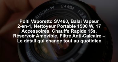Polti Vaporetto SV460, Balai Vapeur 2-en-1, Nettoyeur Portable 1500 W, 17 Accessoires, Chauffe Rapide 15s, Réservoir Amovible, Filtre Anti-Calcaire – Le détail qui change tout au quotidien