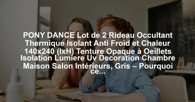 PONY DANCE Lot de 2 Rideau Occultant Thermique Isolant Anti Froid et Chaleur 140x240 (lxH) Tenture Opaque à Oeillets Isolation Lumiere Uv Decoration Chambre Maison Salon Intérieurs, Gris – Pourquoi ce produit mérite votre attention