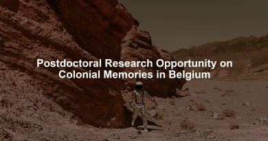 Postdoctoral Research Opportunity on Colonial Memories in Belgium