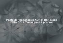 Poste de Responsable ADP et RRH siège (F/H) - CDI à Temps plein à pourvoir