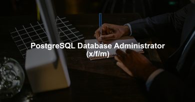 PostgreSQL Database Administrator (x/f/m)