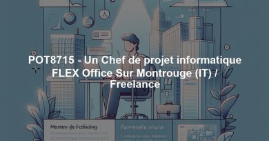 POT8715 - Un Chef de projet informatique FLEX Office Sur Montrouge (IT) / Freelance