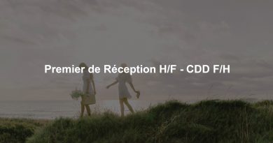Premier de Réception H/F - CDD F/H