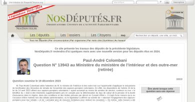 Paul-André Colombani : Question N° 13943 au Ministère du ministère de l’intérieur et des outre-mer (retirée)
