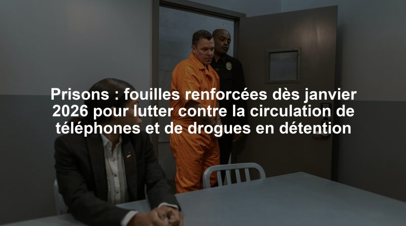 Prisons : fouilles renforcées dès janvier 2026 pour lutter contre la circulation de téléphones et de drogues en détention