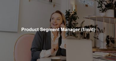 Product Segment Manager (f/m/d)
